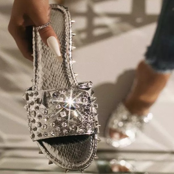 Shoes - Silver studded sandal